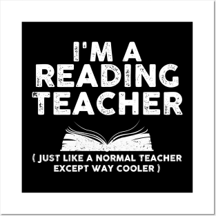 Reading Teacher Shirt Posters and Art